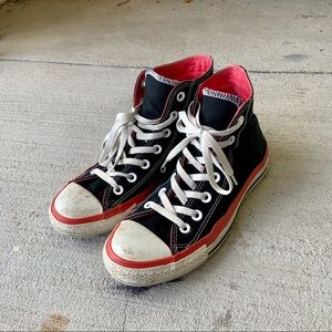 Black & Red Women’s High-Top Converse